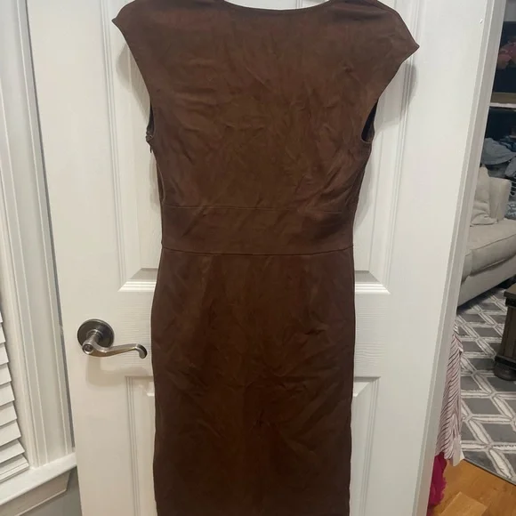 BCBGmaxazria dress sleeveless brown dress zip up in the side small - Picture 13 of 14